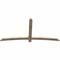 Ekena Millwork Bellingham Rough Sawn Timber Gable Bracket, Douglas Fir, 84"W x 42"H x 2"D x 4"F, 12/12 Pitch GBW084X42X0204BEL00RDF - alternate 3